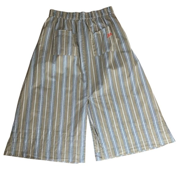 DAMSON MADDER Kylie Organic Cotton Ruffle Blouse Skirt Set Striped UK12 US8 NWOT - Picture 6 of 11